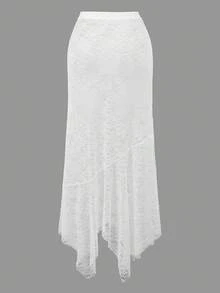 Swim Oasis Eleganter Spitzen-Badeanzug mit romantischem Rock, Frühling/Sommer 2026, Strandmode 2026 Neuankömmling für Schule, geeignet für Urlaub, Date, Nachmittagstee, Western, Kreuzfahrt, Strand, Insel, Roadtrip, alle Jahreszeiten, Musikfestival, Boho-Urlaub, Boho-Urlaub, entspannter Herbst, Western Boho, eleganter Damen-Badeanzug Weiß - Weiss - Übersicht 15
