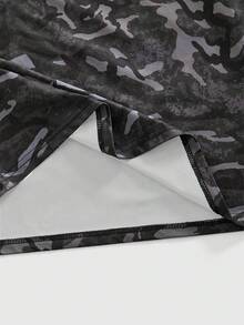 ROMWE MEN Street Life Men's Camouflage Print Crew Neck Long Sleeve Casual T-Shirt - Multicolor - View 5