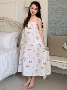 DAZY 少女无袖睡衣 - 米色 - 查看 6