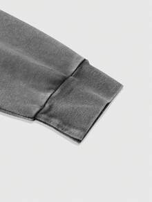 ROMWE MEN Men's Long Sleeve T-Shirt And Shorts Set - Multicolor - View 4