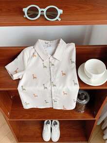 SHEIN 1pc Young Boys' Casual Vintage Graphic Print Soft Comfortable Versatile Short Sleeve Shirt, Suitable For Daily Wear, School, Outings, Spring/Summer Summer Y2k Vacation Goth Gothic Streetwear Sumwon Burgundy Holiday Vintage Boho Festival Mardi Gras Party Cute Birthday Boys Modest Home Casual Cozy