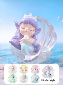 POKOJA LAND Caja ciega (sin relleno de peluche) Figura decorativa linda de sirena - Marea juega caja ciega - Ver 8