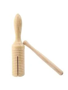 1 件木制乐器音管小型单螺纹环形打击乐器管蛙鸣管 - 彩色 - 查看 7