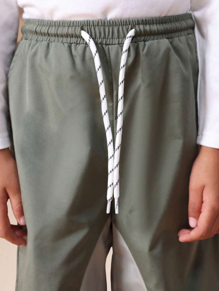 Wide Leg Color Block Pants