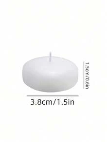 12PCS Floating Candles Long Burn Time Premium Wax For Cylinder Vases Centerpieces Wedding Decorations Pool Party Holiday Table Decor Elegant Home