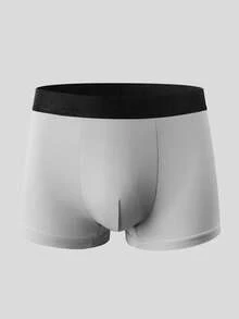 5条装男士薄款平角内裤，性感高弹 - 彩色 - 查看 6