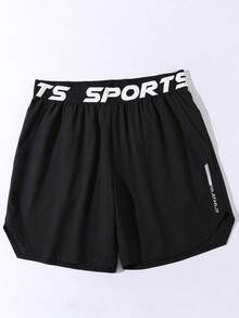 GymBeat Pantaloncini sportivi da uomo, da corsa, da allenamento, casual all'aperto, pantaloncini neri in felpa, palestra - nero - Visualizzare 4