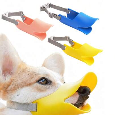 Rọ mõm silicon chống cắn cho thú cưng, chống sủa, mặt nạ cho chó lớn, phụ kiện thú cưng, nắp đậy miệng có thể điều chỉnh