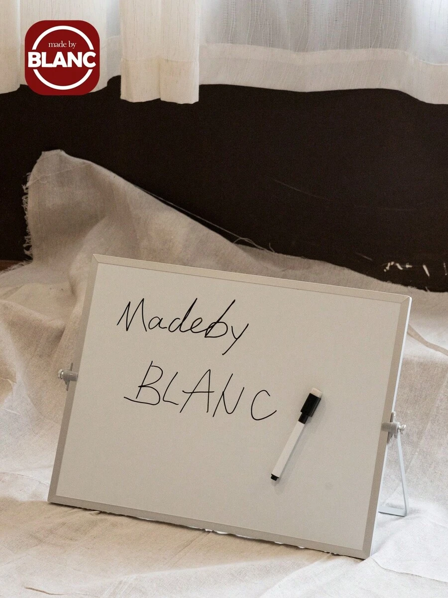 1pc Random Aluminum Alloy Frame Tabletop Whiteboard, Double-Sided Folding Magnetic Dry Erase Board, Office Supplies Back To School