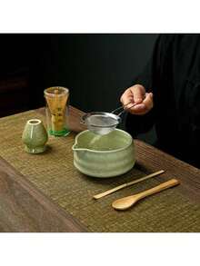 1 件/5 件日式抹茶碗、抹茶打蛋器、抹茶勺、抹茶刷、陶瓷茶杯套装、抹茶冲泡工具、返校套装、节日礼品套装、万圣节礼物 - 彩色 - 查看 10