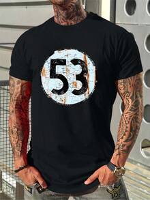 Versatile Casual Loose Fit Short Sleeve T-Shirt With Fun Racing Design Print, For Vacation, Work And Everyday Wear - Yellow - View 3