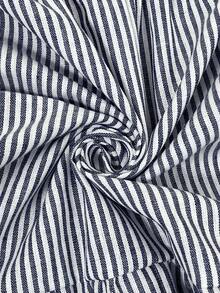 EMERY ROSE 女士V领无袖条纹迷你连衣裙 - 彩色 - 查看 13