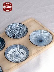 6 件陶瓷蘸酱碗套装、蘸酱碟、莎莎酱碗、小碗、莎莎酱盘、肉酱碗、盛菜碗、迷你厨房碗、配菜碗、寿司碗、番茄酱碗、调味品碗、学校用品 - 彩色 - 查看 3