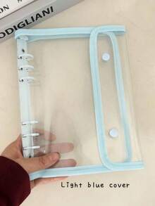 A5 Binder Double-Buckle Cover, 10pcs Refill Sleeves Bags, DIY Loose Leaf Photo Collect Book, Kpop Organizer Holder - Multicolor - View 16