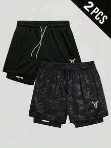 Manfinity Sport Corelite شورتات رياضية للرجال مطبو...