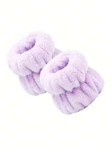 Bộ 3 món băng đô và băng đeo cổ tay bằng sợi microfiber cao cấp - Mềm mại, thoải mái khi rửa mặt, trang điểm, tắm và chăm sóc da. Phụ kiện tóc dành cho nữ. - Nhiều màu - Xem 6