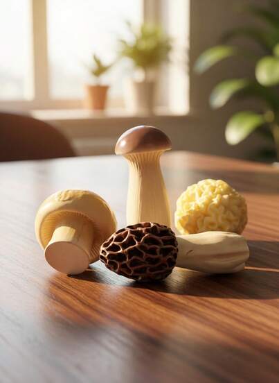 Cute Mushroom Decor - Aesthetic Japanese-Style Desk Organizer For Office & Home