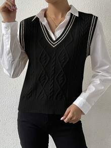 EMERY ROSE Women's Solid Color Minimalist Sleeveless Knit Top, Everyday Wear