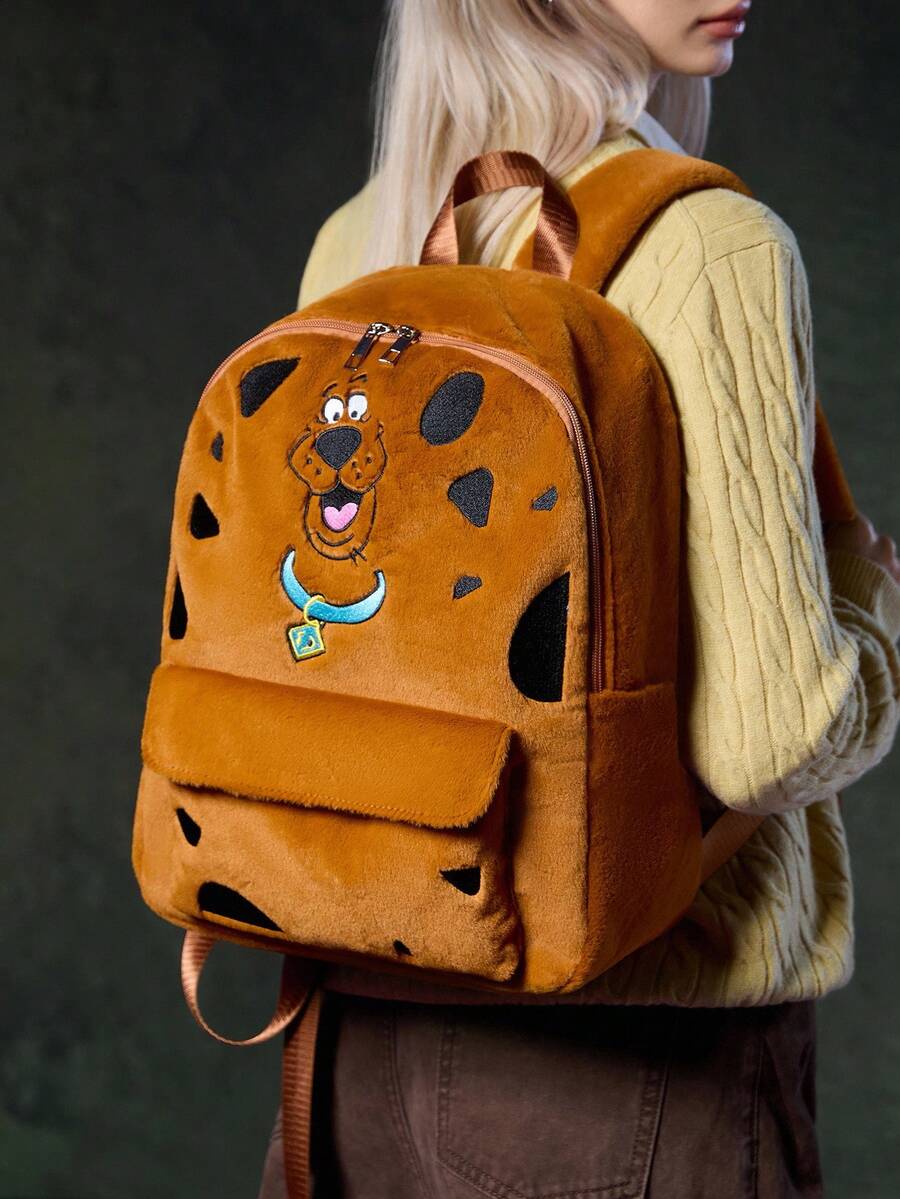 SCOOBY-DOO X SHEIN Women Backpack - Camel - View 1