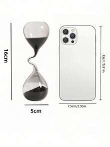 1 件全新创意异形玻璃计时器装饰品，适用于家庭、办公桌装饰和儿童节礼物，适用于客厅、卧室和餐厅万圣节、幽灵、秋季、节日、圣诞节、冬季、节日、秋季装饰