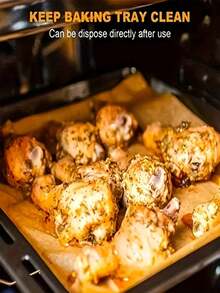 100 Sheets 20x15 In Parchment Paper, Heavy Duty Baking Paper, Unbleached Non-Stick Sheets For Air Fryer, Grilling, Steaming Cooking Bread Cake And Wrapping Foods - Multicolor - View 17