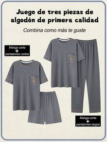 Men Loungewear Sets - Grey - View 3