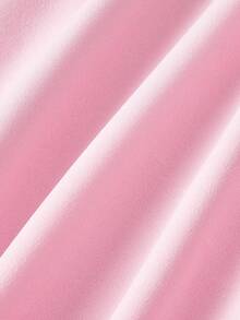 SHEIN MOD 女士纯色露肩收腰优雅中长连衣裙，适合派对场合 - 粉色 - 查看 6