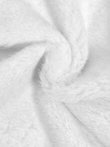Aloruh Sleeveless Basic Outerwear, Elegant Fashion Faux Fur Coat In Fall/Winter - White - View 9