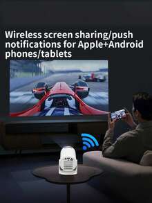 Teckwe "Mini Projector: Equipped With WiFi, 180° Rotation, Manual Adjustment Functions And A Built-In Speaker, Supports Full HD 1080P. It Is A Portable M5 Movie Projector, Compatible With TV Sticks, Windows, Android And USB."It Is Suitable For Families, Offices