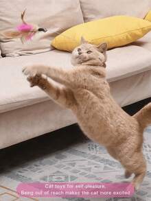 这款猫咪头部佩戴式逗猫棒玩具可以帮助猫咪缓解无聊，消耗精力。自动羽毛项圈逗猫用品，让猫咪自娱自乐。逗猫玩具放置在猫咪够不到的地方，更能激发它们的兴奋感。项圈小巧，可以握在手中与猫咪玩耍，非常适合猫咪使用。 - 粉色 - 查看 3