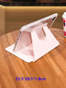 IPad Acrylic Transparent Back Protective Case Supporting Sleep/Wake Function, Compatible With IPad And Table Rotatable Protective Cases, Size (23.5 * 28.5 * 1.8cm) - Pink - Pink - View 5