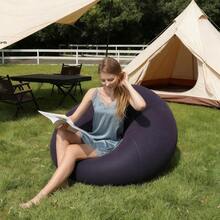 Bean Bag Chairs Inflatable Camping Chairs Inflatable Slouchy Sofa Blow Up Chairs Folding Portable Inflatable Chair For Living Room Bedroom Reading Room - Multicolor - View 16