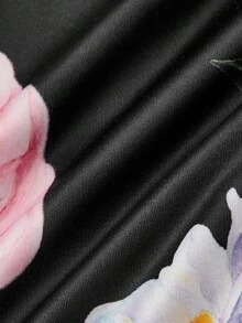 SHEIN MOD Đầm hai dây xếp ly in hoa thanh lịch dành cho nữ cỡ lớn - Nhiều màu - Xem 3