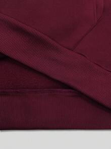 Resyla Women's Bow Print Drop Shoulder Sweatshirt - Burgundy - View 5