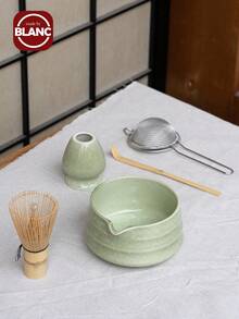 1 件/5 件日式抹茶碗、抹茶打蛋器、抹茶勺、抹茶刷、陶瓷茶杯套装、抹茶冲泡工具、返校套装、节日礼品套装、万圣节礼物 - 彩色 - 查看 4