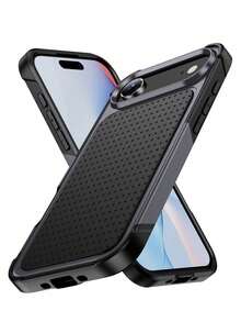 Ốp lưng điện thoại Luxury Armor toàn diện, tương thích với iPhone 17 Pro Max, 17 Pro, 16, 15, 14 Plus, 13, 12, 11 Pro Max Plus, 17Air, 2 trong 1, chống sốc và bảo vệ toàn diện. - Xám đen - Xem 5