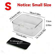 1个装药品收纳盒，透明桌面收纳盒，带翻盖防尘收纳箱。家用迷你药品收纳盒。多功能收纳，可存放化妆品、面膜、文具、杂物等。