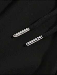 Y2K Americano vintage letra impresión hombres todos los días casual pantalones - Rojo - Ver 6