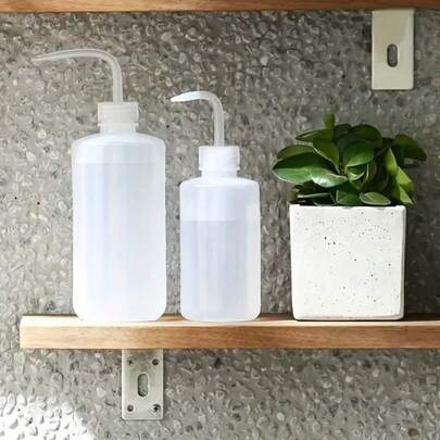 1 pieza Botellas de riego, Botella de riego tipo apretón para suculentas y plantas y flores, Botellas de apretón, Botellas de lavado de boca curva de plástico, Regadera con boca puntiaguda para plantas en maceta