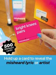 Nghe Lầm Âm Nhạc - Bài Hát Hoặc Nghệ Sĩ Với 500 Thẻ Lời Bài Hát Vô Nghĩa, Một Trò Chơi Âm Nhạc và Thẻ Bài Vui Nhại, Siêu Vui Dành Cho Người Lớn Và Thanh Thiếu Niên, Hoàn Hảo Cho Các Buổi Tụ Tập Bạn Bè, Tiệc Tụng, Họp Mặt Gia Đình và Đêm Chơi Trò Chơi Halloween – Một Trò Chơi Không Thể Thiếu; Hãy Cùng Bắt Đầu Chơi nào! - Nhiều màu - Xem 7