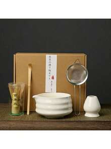 1 件/5 件日式抹茶碗、抹茶打蛋器、抹茶勺、抹茶刷、陶瓷茶杯套装、抹茶冲泡工具、返校套装、节日礼品套装、万圣节礼物 - 彩色 - 查看 8