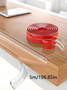 1条透明硅胶防撞条 - 桌子家具边缘条，窗台防撞软垫桌角保护套，加厚设计，适用于桌子、墙壁和窗台 - 彩色 - 查看 8