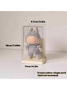 Plush Doll Single Collection Display Cabinet - Transparent, Dustproof, Waterproof, Can Hold 1/2 Doll, Perfect For Displaying Cute Characters, Ideal Gift For Fans, Toy Display Cabinet | Plush Toy Storage Box - Multicolor - View 10