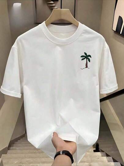 Camisa T unisex. Para hombres. Manga corta. Camisa T de manga corta. Ropa de primavera. Ropa de verano. Prenda de vestir. Prenda superior. Ancha. Silueta grande. Diseño con estampado. Obsequio. Regalo. Estilo street. Primavera. Verano. Otoño. Invierno. Para hombres.
