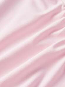 SHEIN MOD 女士粉色蝴蝶结修身弹力上衣 - 粉色 - 查看 6