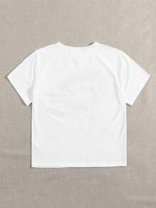 Playera femenina estampada "Love" con corazones flotantes – estilo juvenil - Multicolor2 - Ver 2