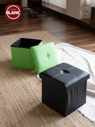 收纳凳皮鞋换鞋凳储物凳大号整理箱可折叠沙发凳适合坐着的人