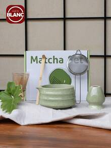 1 件/5 件日式抹茶碗、抹茶打蛋器、抹茶勺、抹茶刷、陶瓷茶杯套装、抹茶冲泡工具、返校套装、节日礼品套装、万圣节礼物 - 彩色 - 查看 5