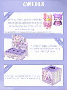 POKOJA LAND 盲盒（非毛绒填充），可爱动物耳朵摆件 - 稀有隐藏款收藏摆件，采用优质材料制成，适合桌面摆放和室内装饰。是馈赠亲朋好友的理想礼物。可爱卡通人物装饰摆件 - 潮玩盲盒 - 查看 6