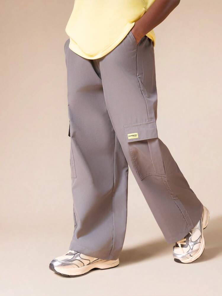 Nylon Cargo Pants With Side Pockets